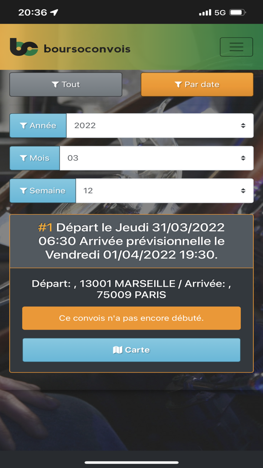 #2. BoursoConvois (iOS) 由: booking-convois.com