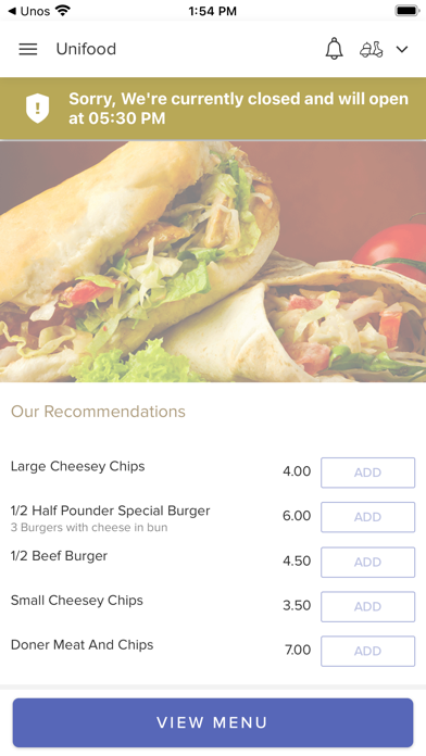 Unifood Plymouth Screenshot