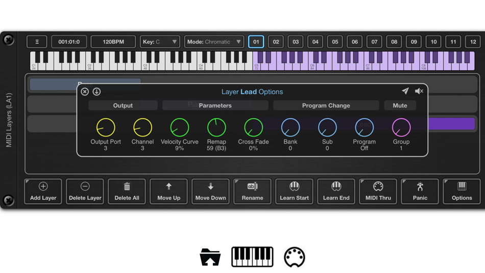 #1. MIDI Layers (iOS) 由: 4Pockets.com