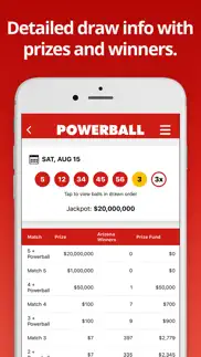 powerball lottery iphone screenshot 2