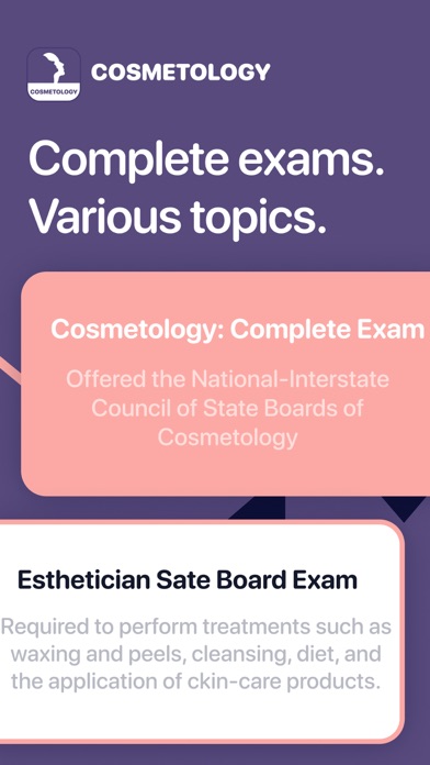 Screenshot #1 pour Cosmetology Exam Prep & Review