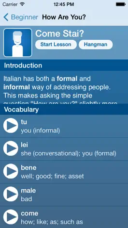Game screenshot Learn Italian - Molto Bene hack