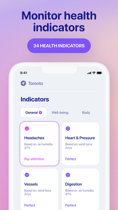 Weather & Health Live Forecast Screenshot