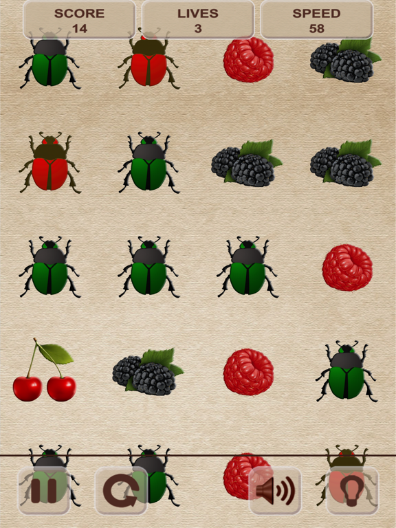 Don't tap the bugs! iPad screenshot