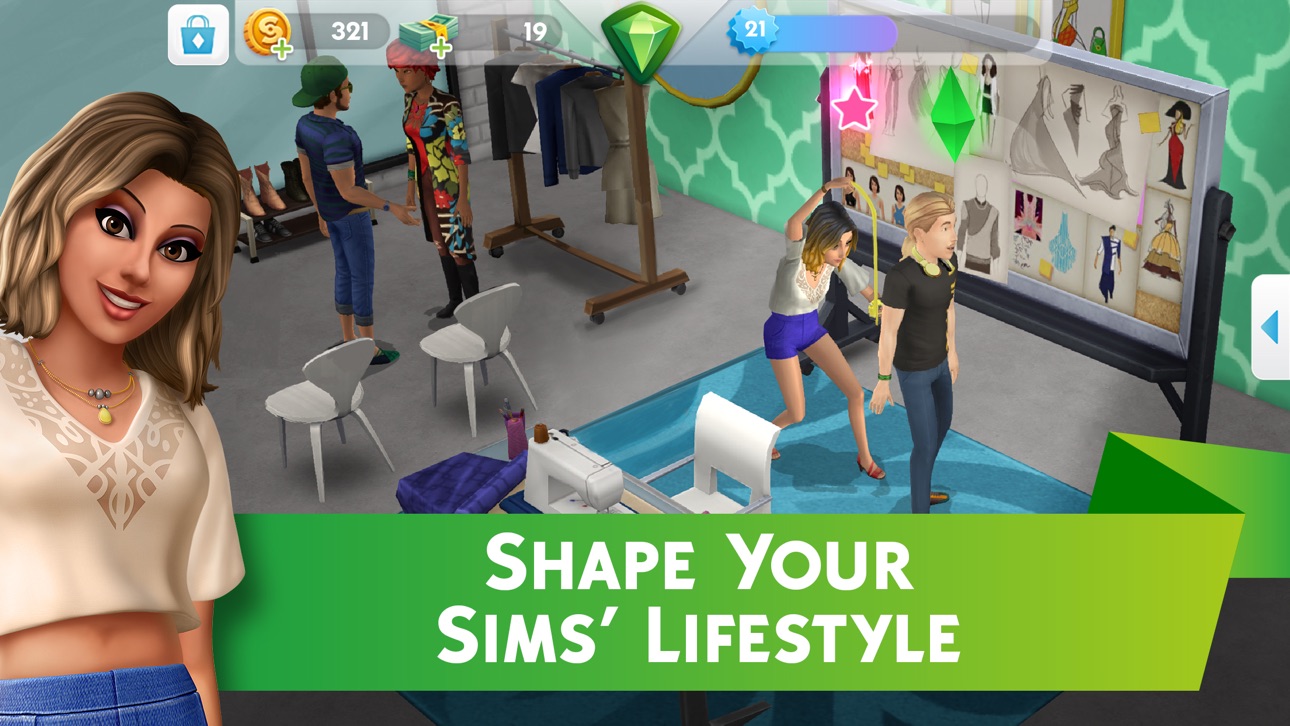 [The Sims Mobile] TSM Game Hack screenshot 5 - iOS game interface