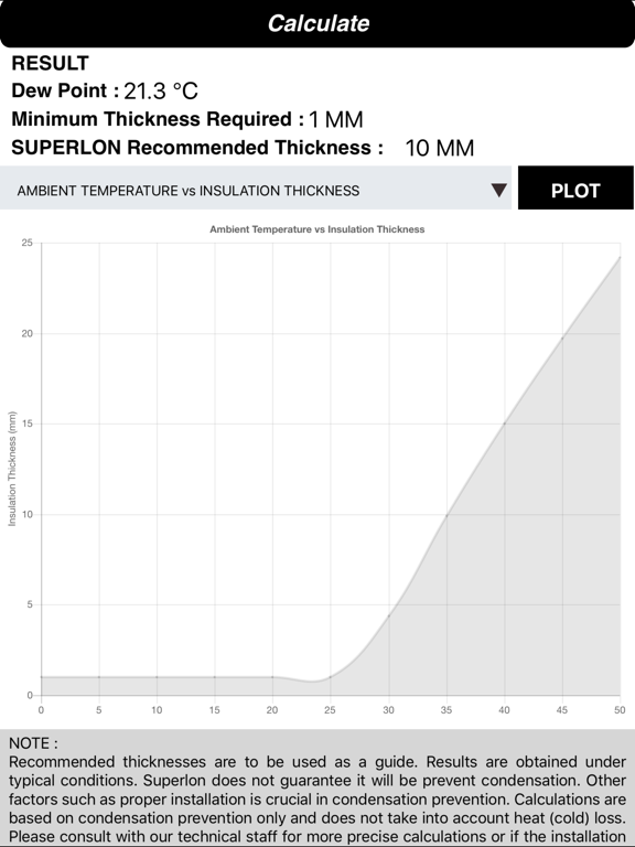 Screenshot #5 pour Superlon Thickness Calculation