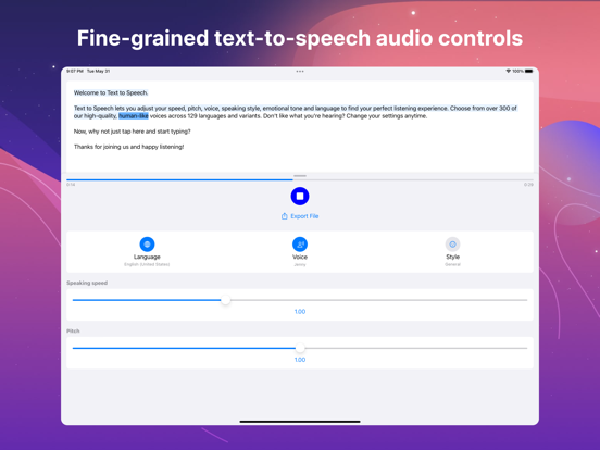 Text to Speech: Voice Reader screenshot 3