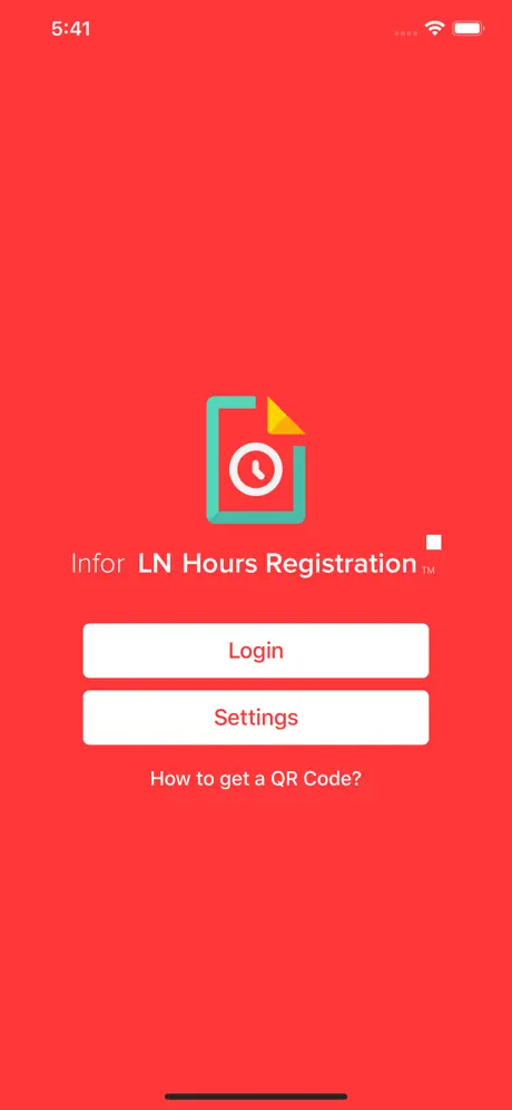 Infor LN Hours Registration