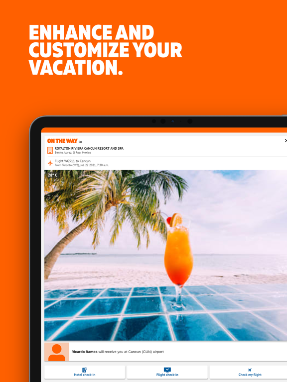 Sunwing iPad screenshot 5 - Travel app