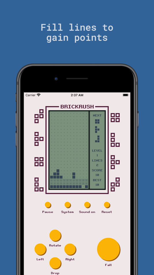 #3. Brick Rush: Block Puzzle Game (iOS) 来自: Kanwar Abhijit Singh