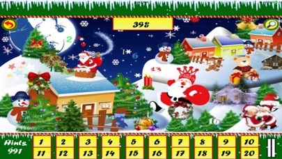 Christmas Hidden Numbers Game Screenshot