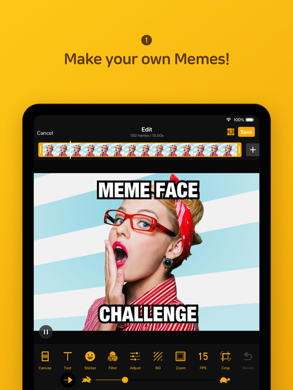 Screenshot #1 for ImgPlay: GIF Maker & Meme