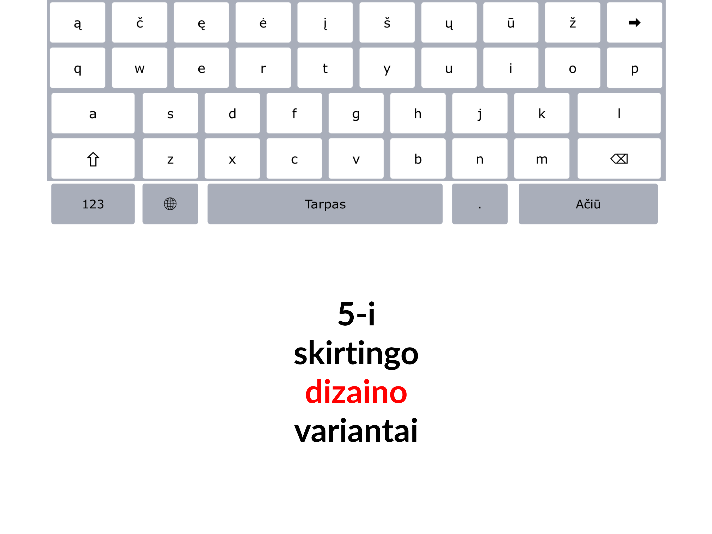 Lietuviška klaviatūra “Ačiū”