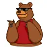 Cute Bear Pun Funny Stickers delete, cancel