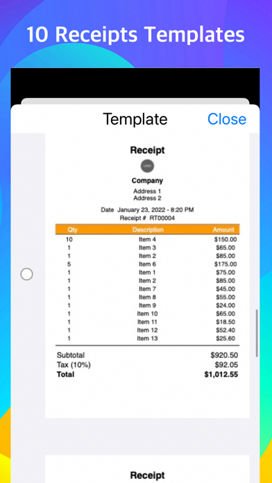POS app, Point of Sale System Screenshot