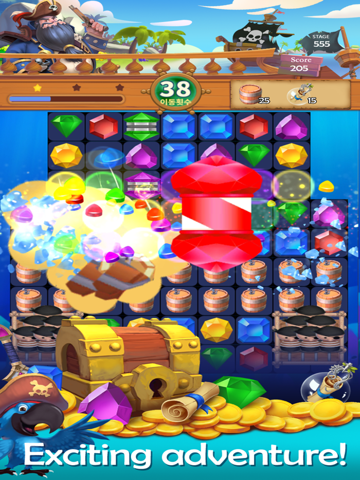 Pirate Jewel Pang Match 3