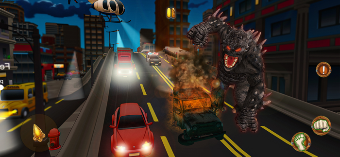 Giant Monster City Destruction