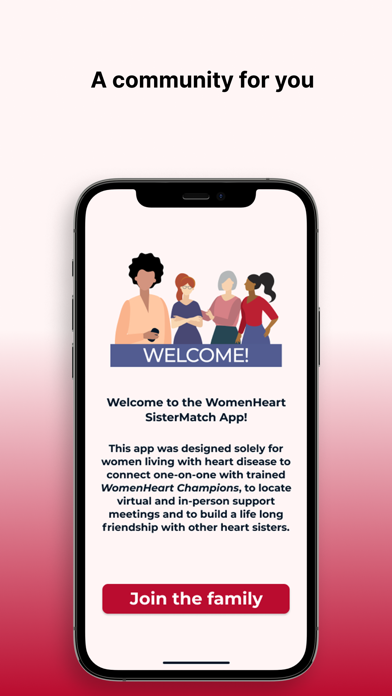 WomenHeart - Sistermatch Screenshot