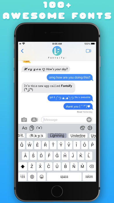 Custom Keyboard Fonts Fontsifyのおすすめ画像1