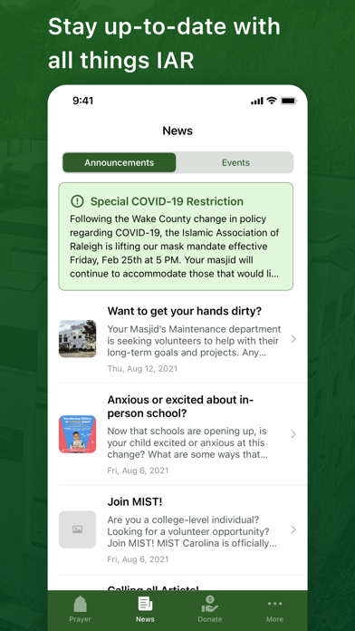 Islamic Association Of Raleigh Screenshot