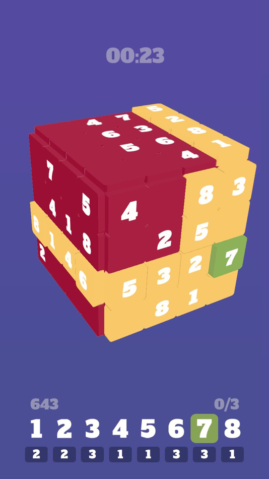 #5. Sudoku Master 3D (iOS) Podle: Pengwei Long