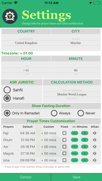 Persian Iranian Calendar Screenshot