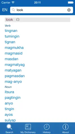 Game screenshot Filipino−English dictionary apk