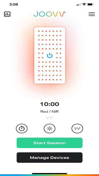 Joovv Light Therapy Screenshot