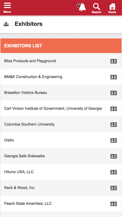 Georgia Downtown Association Screenshot
