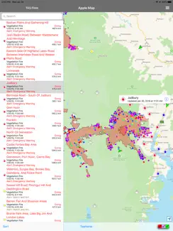 TAS Fires iPad image 1