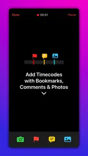 audio recorder with timecodes iphone screenshot 4