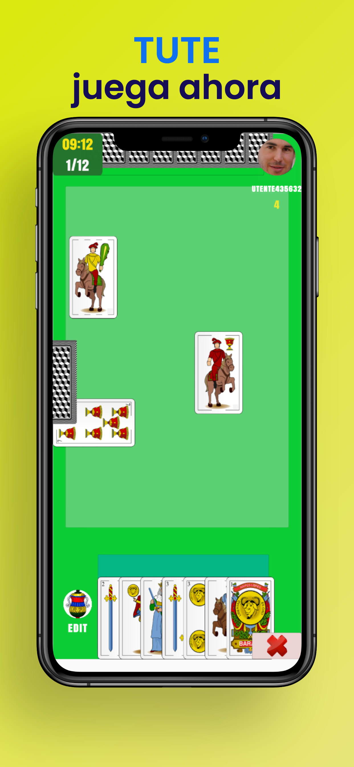 Tute online - juego de cartas