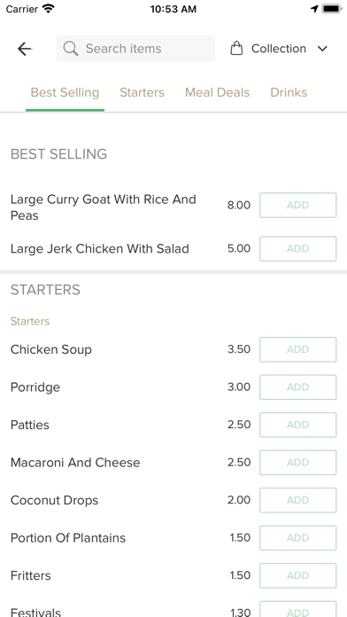 Fourseason Caribbean Food. Screenshot