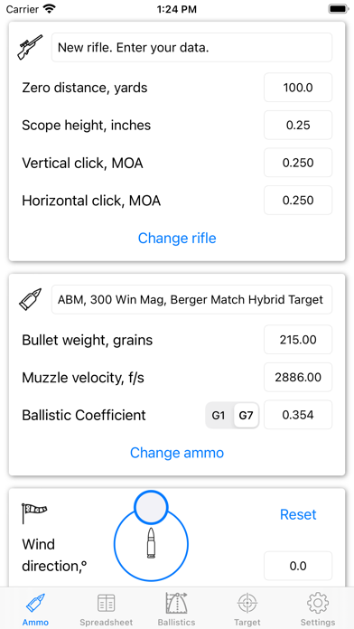 Ballistics Calculator 2024 Screenshot