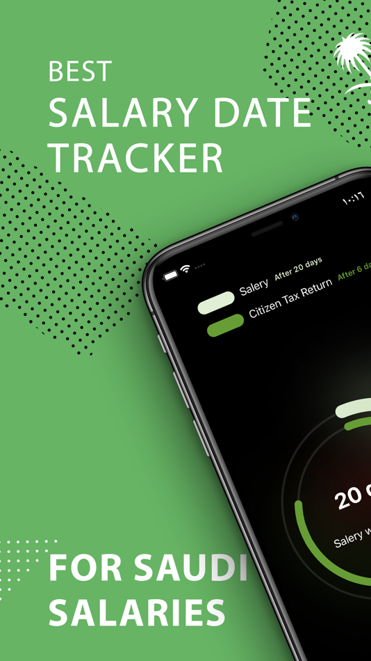 #1. Rawateb - Next Salary Dates (iOS) By: Hatim Makki