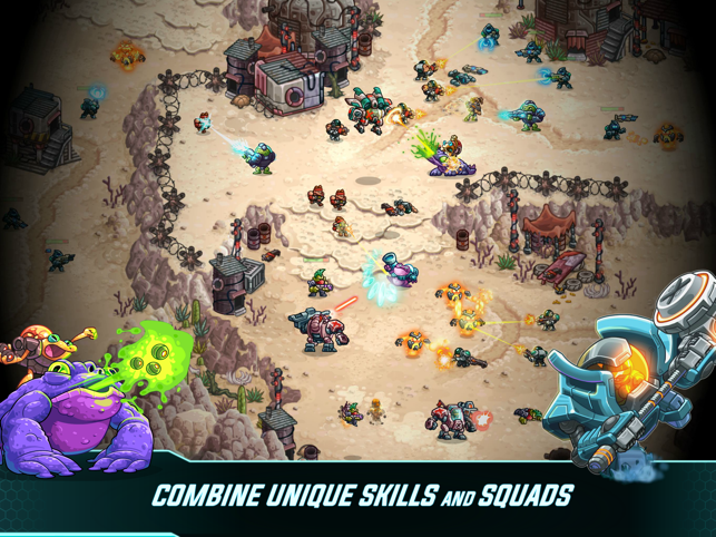 ‎Schermata del gioco Iron Marines Invasion RTS