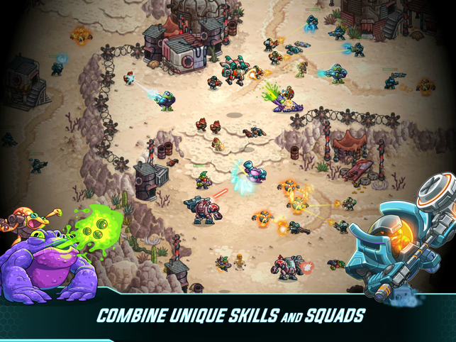 ภาพหน้าจอเกม RTS ของ Iron Marines Invasion