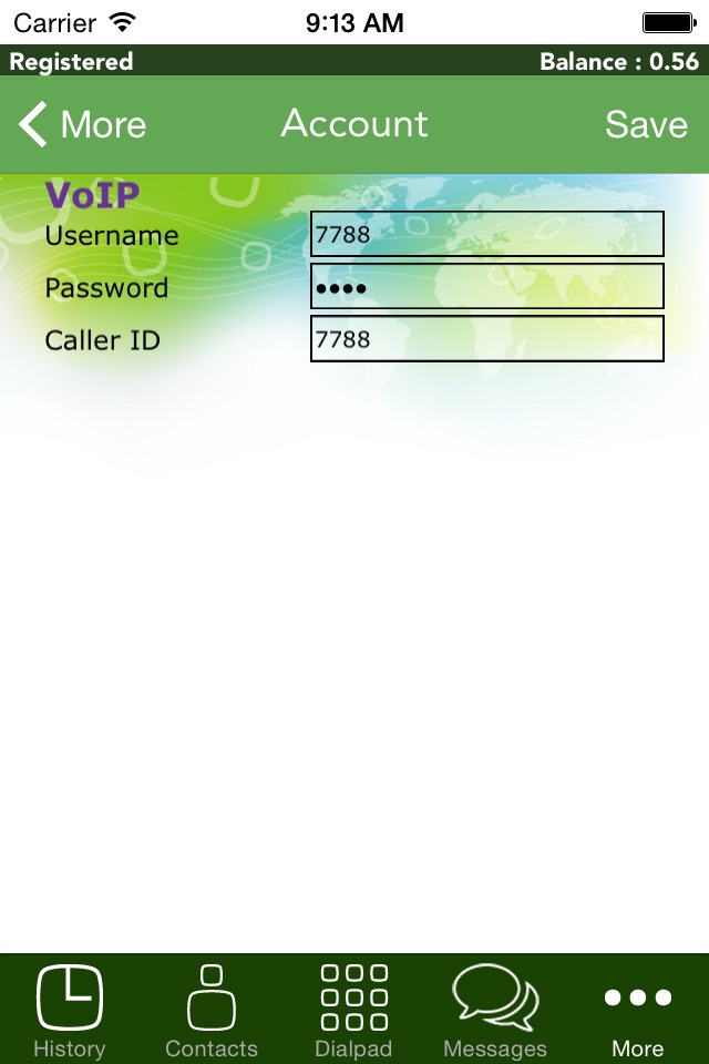 BJS VoIP screenshot 2