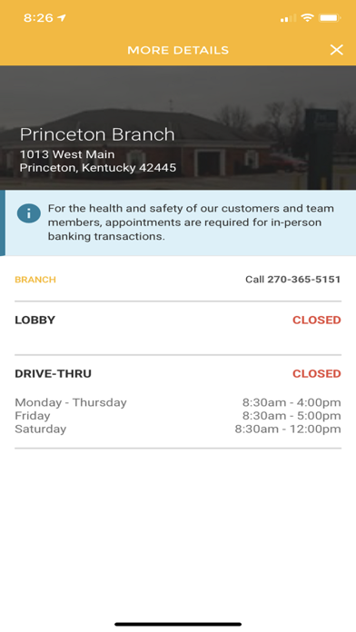 First Southern National Bank Screenshot