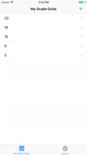 Grade Grid screenshot 2