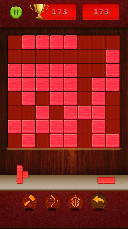 #4. Red Wood Block Tetris Puzzle (iOS) By: Mohammad Ehsan Khaled