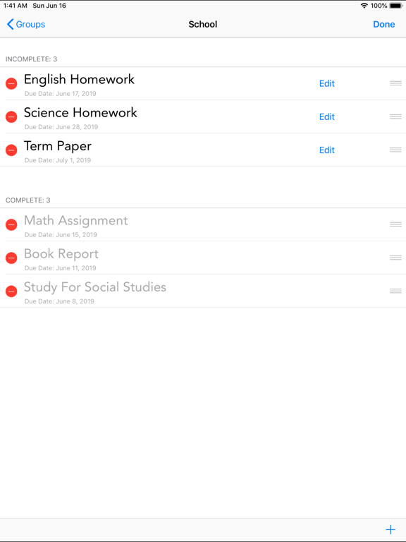 Screenshot #4 for Simple Tasks Manager