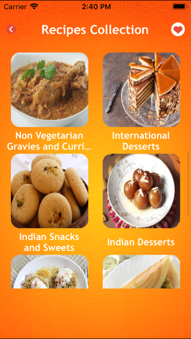 Hindi recipes - Indian Food Screenshot