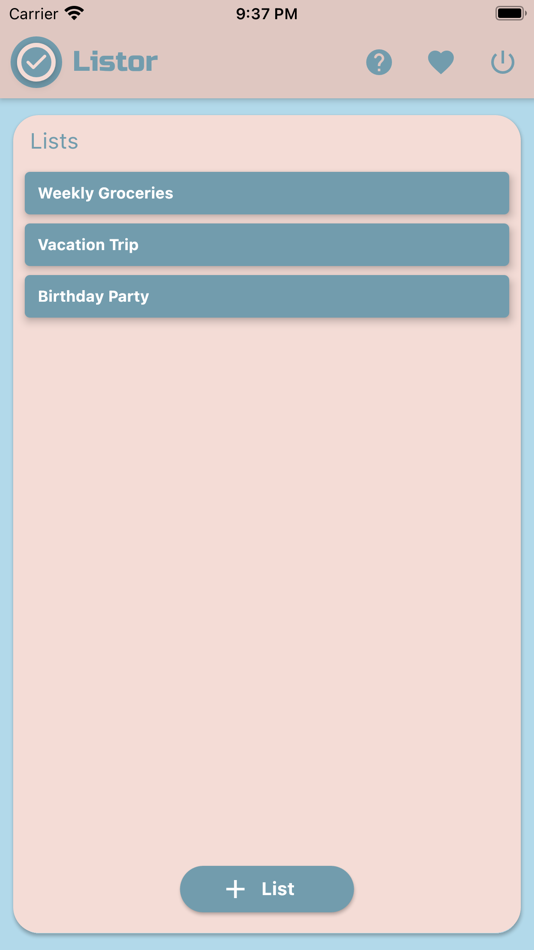 #10. Listor - List Organizer (iOS) 由: Javier Sandino