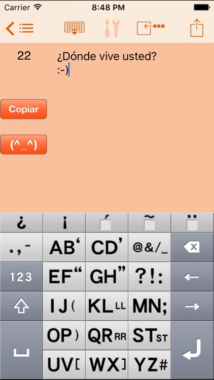 AEI Keyboard Note Spanish