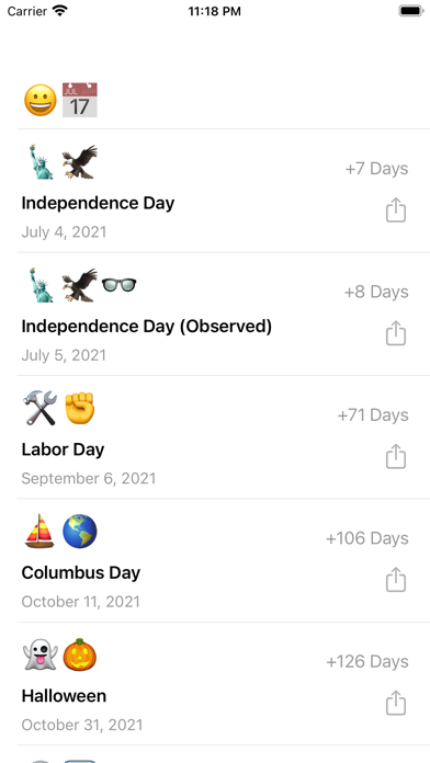 Screenshot #1 pour Emoji Calendar