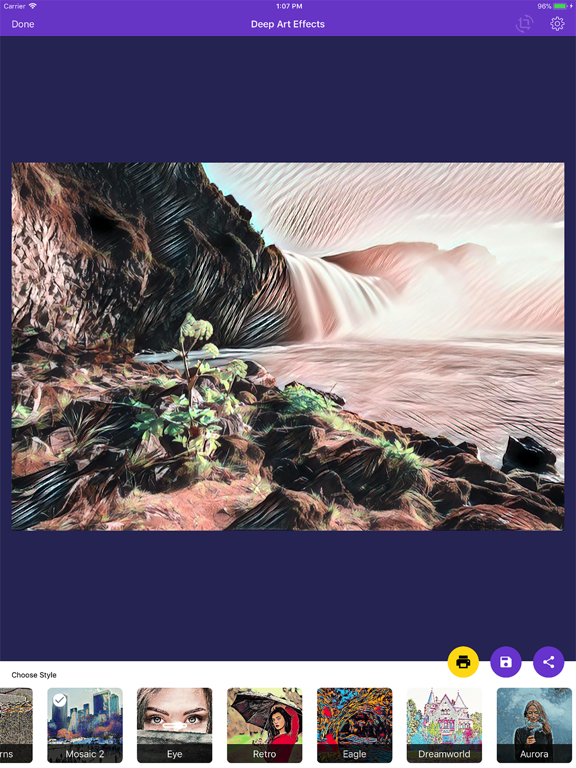 DeepArtEffects AI Photo Editor iPad screenshot 3 - Photo & Video app