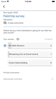 google classroom iphone screenshot 3