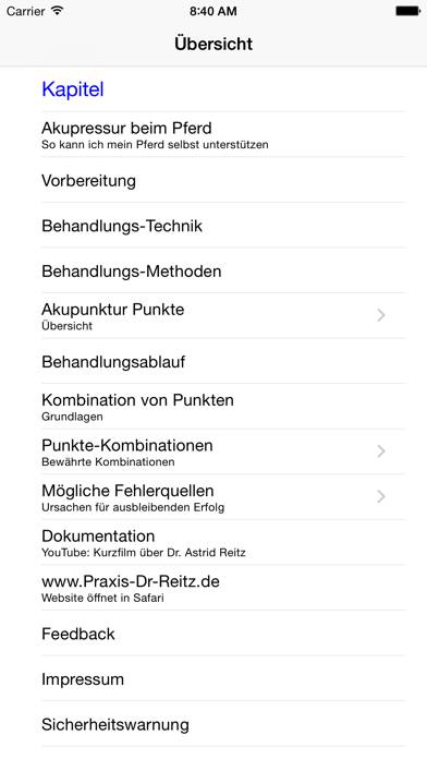Screenshot #1 pour Akupressur beim Pferd
