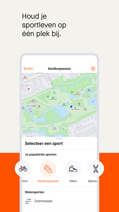 Strava: hardlopen en fietsen iPhone app afbeelding 1